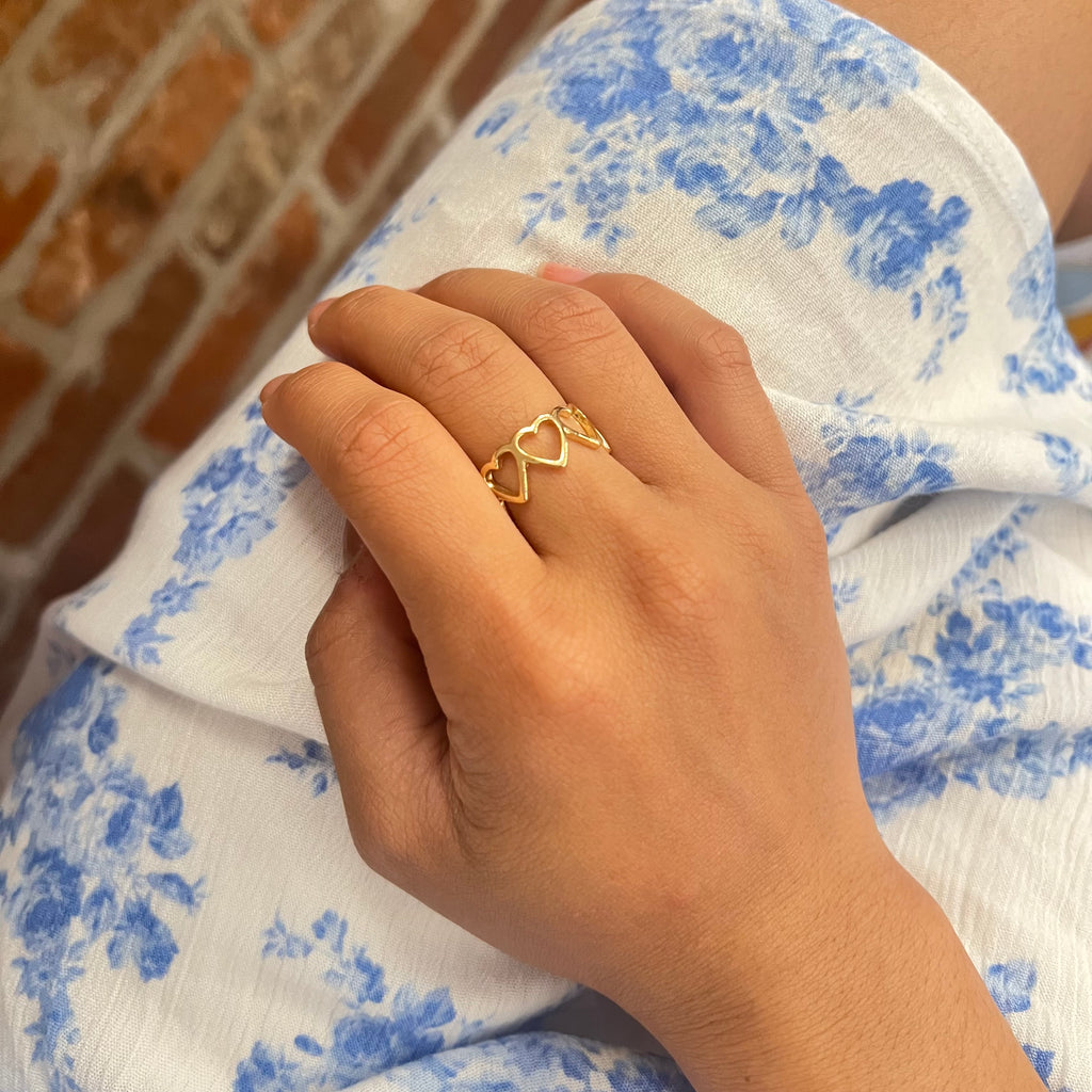 Aurora Heart Ring (Adjustable)