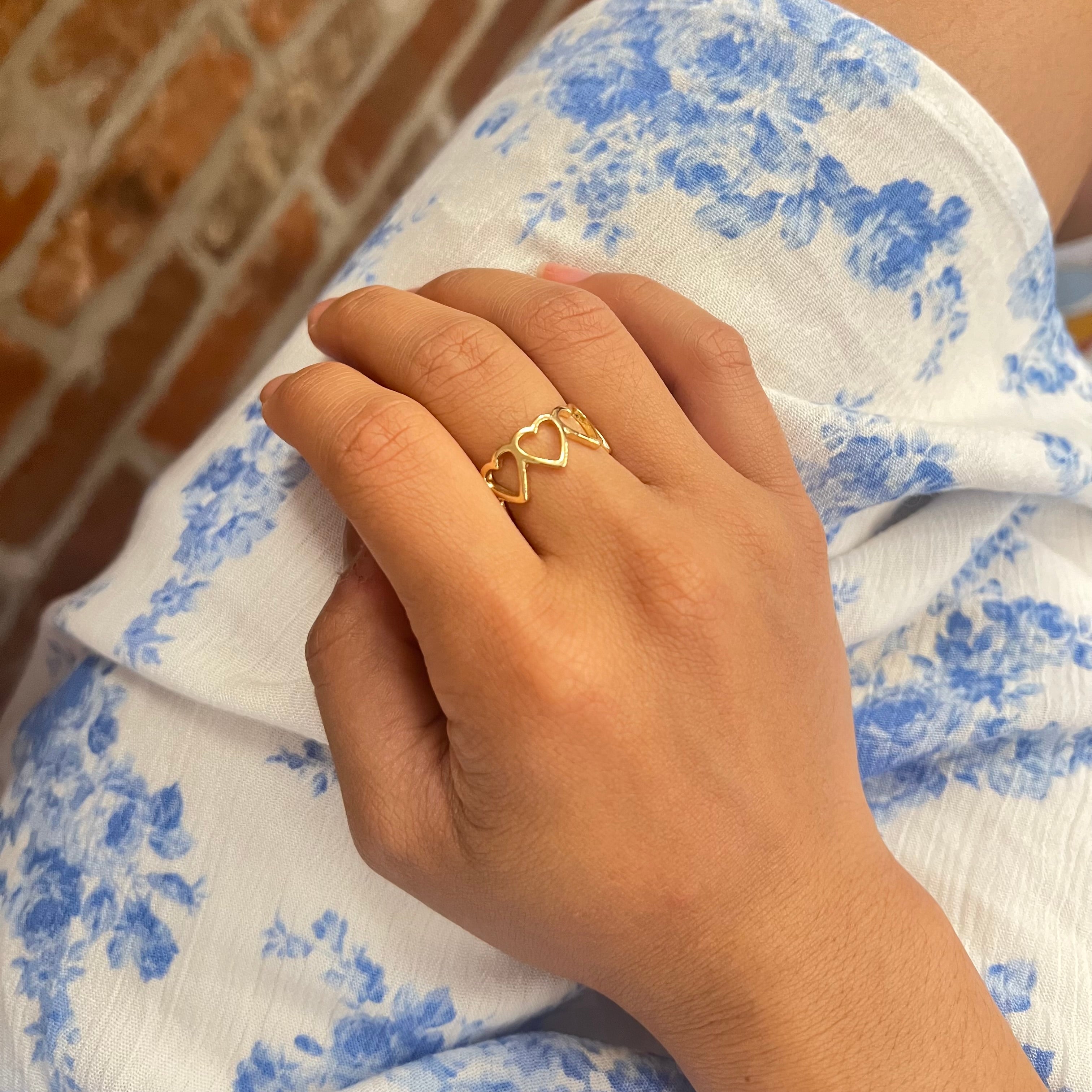 Aurora Heart Ring (Adjustable)