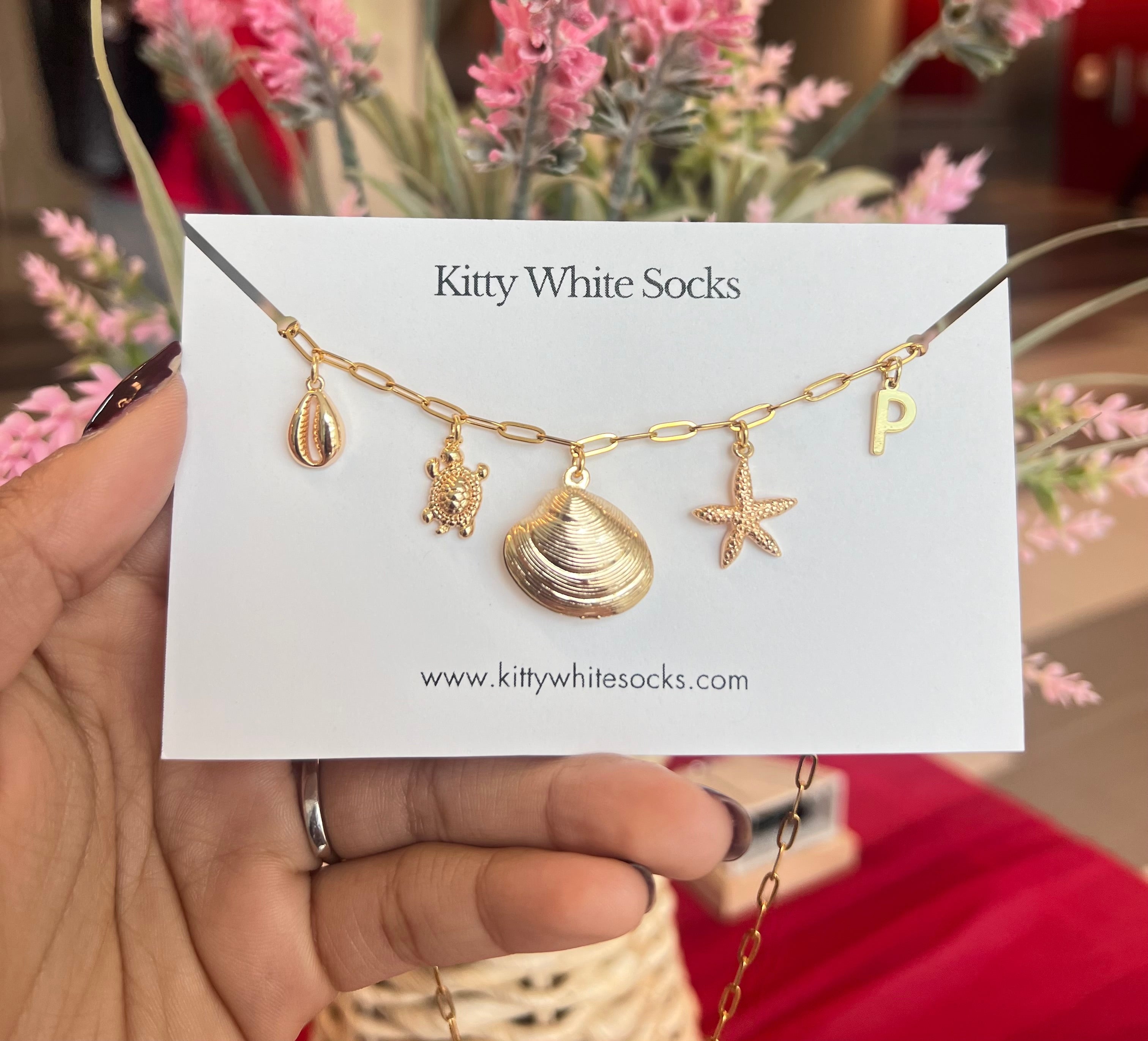 Pau Initial Charm Necklace