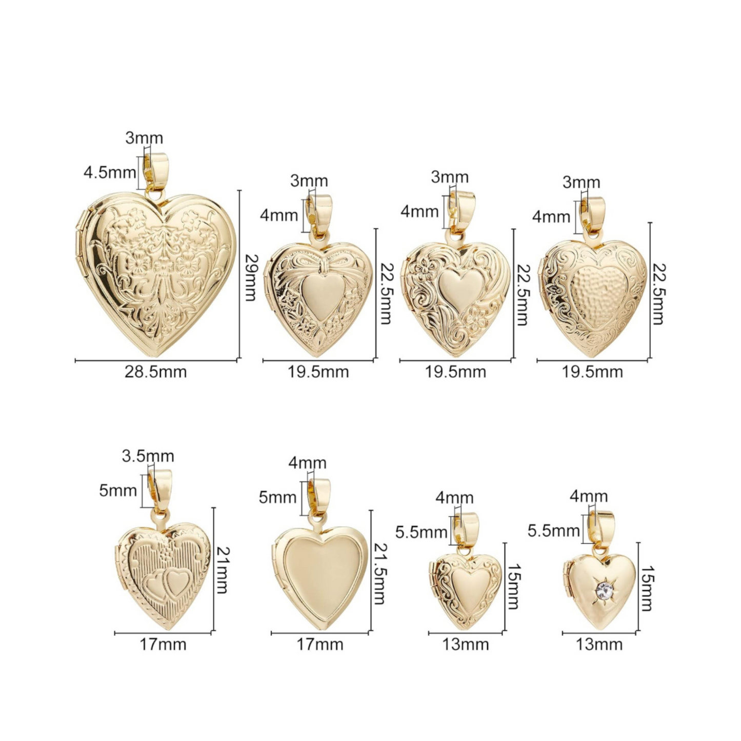 Heart Locket Collection Charm